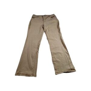 Hannah Denium Missy Jeans Womens 16 Gabby Brown Straight Leg EUC